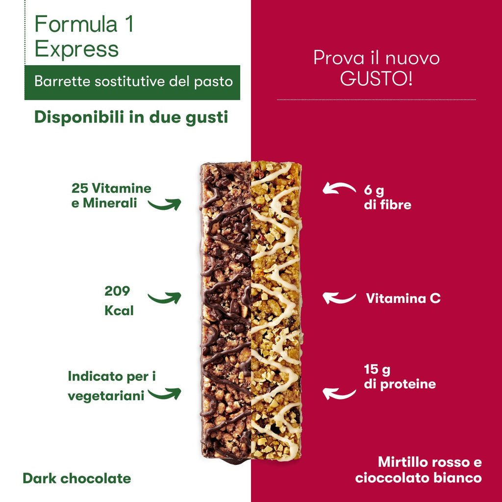 Formula 1 Express - Meal Replacement Bars Dark Chocolate Flavour