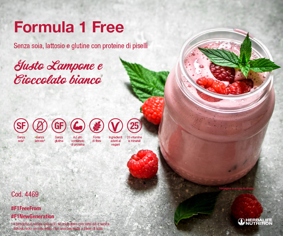 Herbalife Formula 1 - White Chocolate and Raspberry Flavored Nutritional Shake