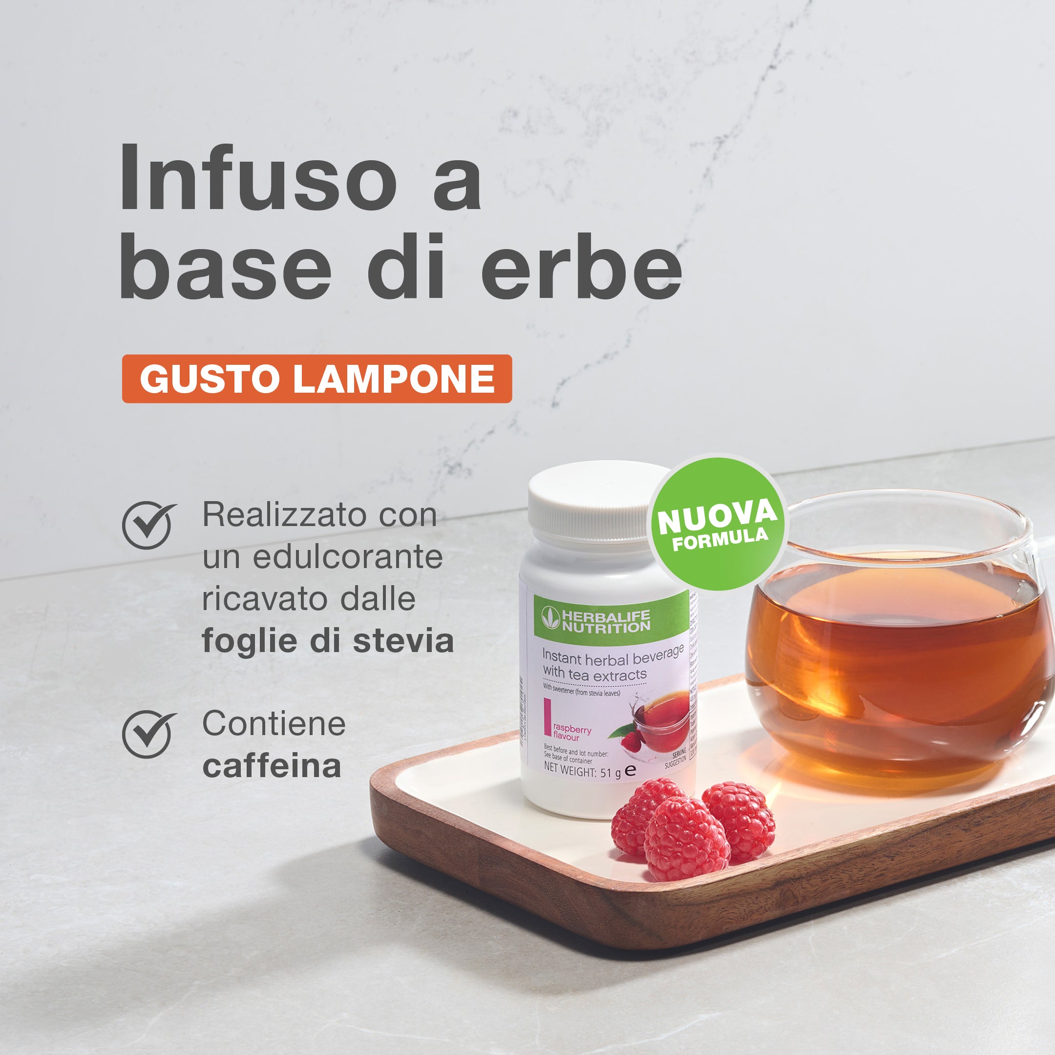 Herbalife Herbal Infusion - Raspberry Flavor 51 g