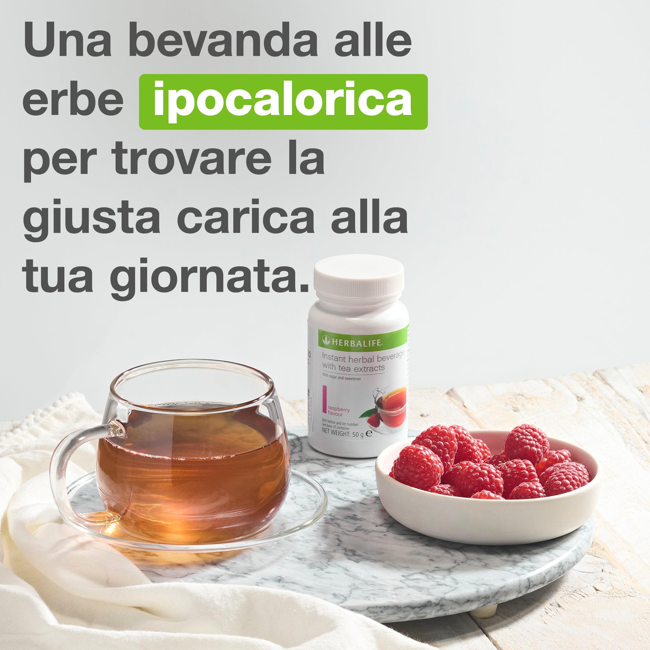 Herbalife Herbal Infusion - Raspberry Flavor 51 g