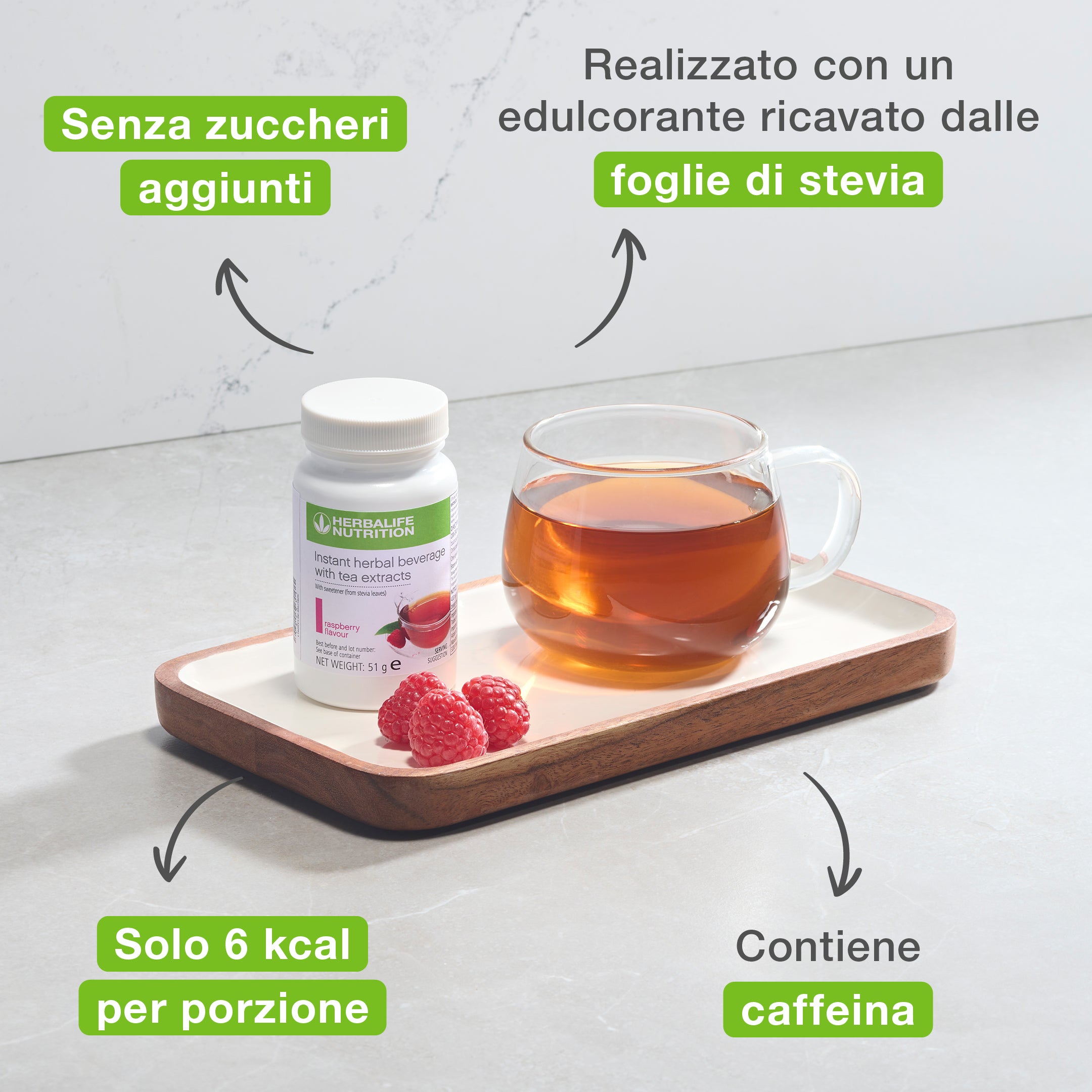 Herbalife Herbal Infusion - Raspberry Flavor 51 g