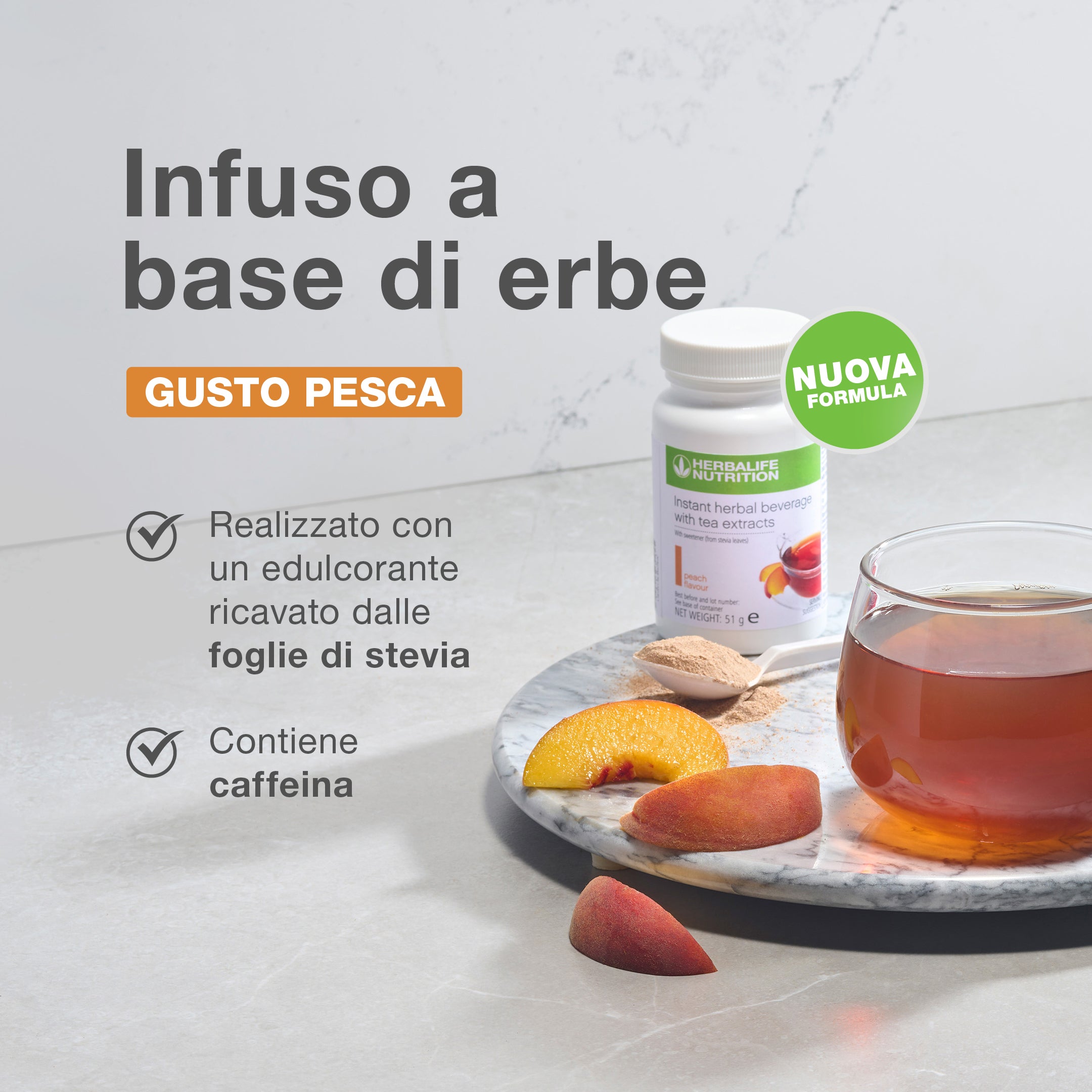 Herbalife Herbal Infusion - Peach Flavor 51 g
