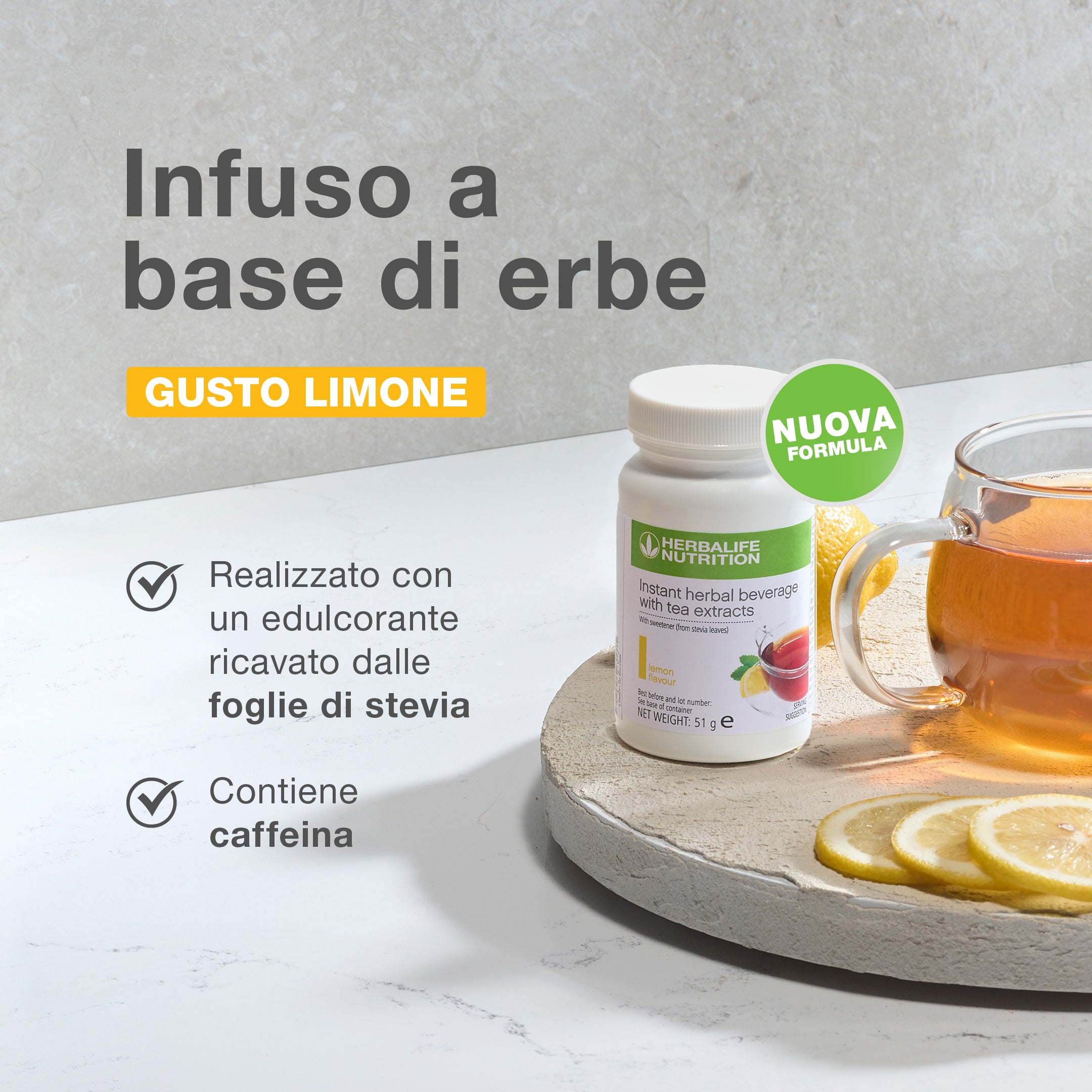 Herbalife Herbal Infusion - Lemon Flavor 51 g