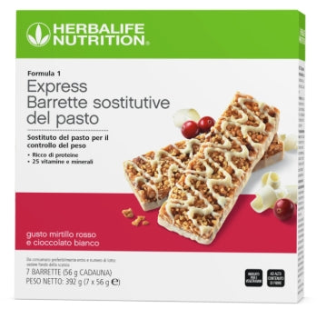 Formula 1 Express Meal Replacement Bars - White Chocolate and Cranberry Flavor