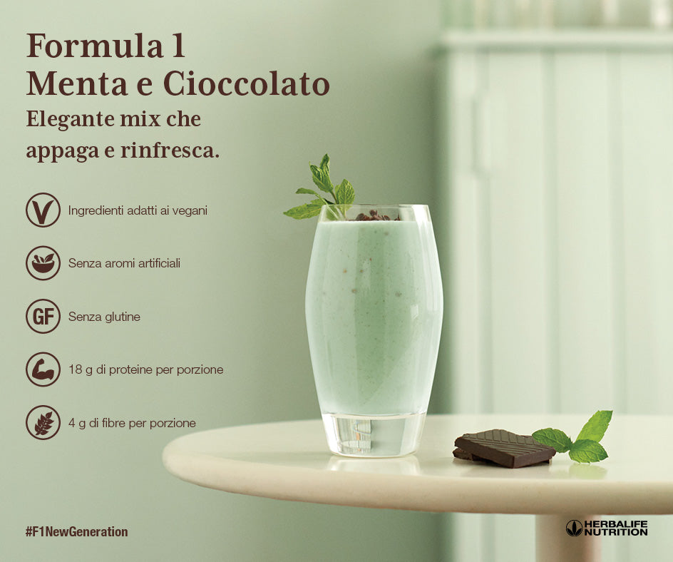 Herbalife Formula 1 - Nutritional Shake with Mint and Chocolate Flavor