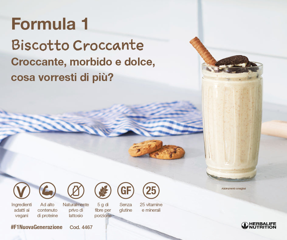 Herbalife Formula 1 - Crunchy Cookie Flavored Nutritional Shake